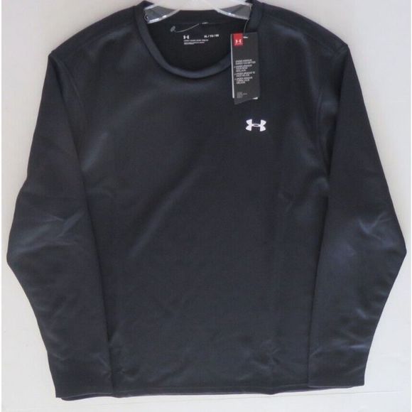 Under Armour 1362873 001 Men's Sz XL Black Rival Crew Long Sleeve Sweatshirt - Picture 4 of 5